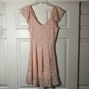 Disney Juniors Cinderella Floral Ruffle Lace Dress